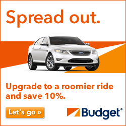 Save 10% plus get a free upgrade at Budget.com